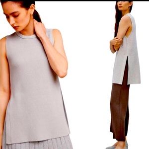 Aritzia Wilfred Palmier Wool Tunic Sleeveless Sweater Vest S